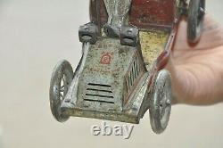 Vintage Wind Up Tut Tut Lehmann Litho Car/Jeep Tin Toy, Germany