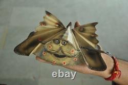 Vintage Wind Up Unique Litho Butterfly Big Tin Toy, Collectible