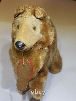 Vintage Wind-up Dog With Slipper in Mouth