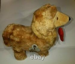 Vintage Wind-up Dog With Slipper in Mouth