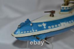 Vintage Wolverine Mfg. Wind-up Toy Submarine