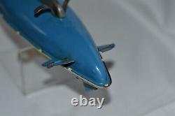 Vintage Wolverine Mfg. Wind-up Toy Submarine