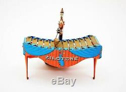 Vintage Wolverine Zilotone 48 Wind-up Xylophone Record Player Works 6 Discs