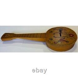 Vintage Wood Mandolin Scandia Toys Los Angeles Pasadena 1940s 1950s Swedish