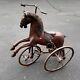 Vintage Wooden Doll Tricycle Horse Estate