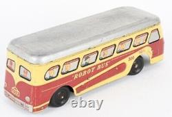 Vintage Woodhaven Robot Bus Wind-Up Metal Toy Decor