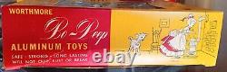 Vintage Worthmore Bo Peep Aluminum Toys Set Of 3 In Original Box