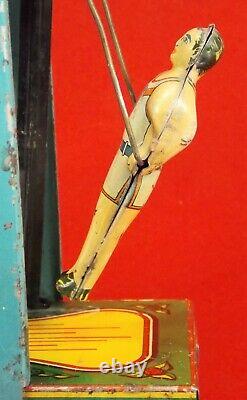 Vintage Wyandotte Man On The Flying Trapeze # 516 Wind Up Toy