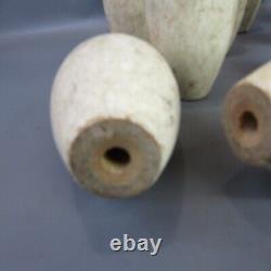 Vintage Yard Bowling Set with 10 Pins 7.5 Height 2 Wooden Balls Estate Find