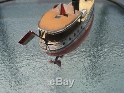Vintage antique tin toy boat bing, carette, fleischmann Ernst Plank