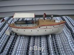 Vintage antique tin toy boat bing, carette, fleischmann, Ives