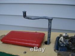 Vintage antique tin wind up toys boat orkin, bing carette