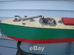 Vintage antique tin wind up toys boat orkin, bing carette