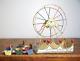 Vintage antique toy circus Ferris Wheel with metal seats for Parts Repair
