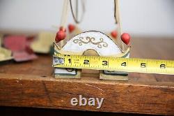 Vintage antique toy circus Ferris Wheel with metal seats for Parts Repair