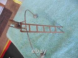 Vintage european Balance toys apx 12 in pieces brass toy tin man Ladder clock