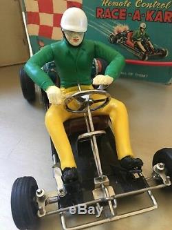 Vintage marx race a kart toy battery operated with box great condition