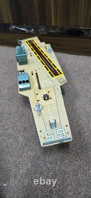 Vintage old rare collectible Battery Operated AIR CRAFT CARRIER Marx toy