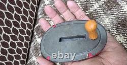 Vintage old rare collectible tin toy baby rattle