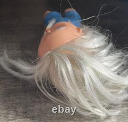 Vintage rubber big Blue eye Girl toy doll 6