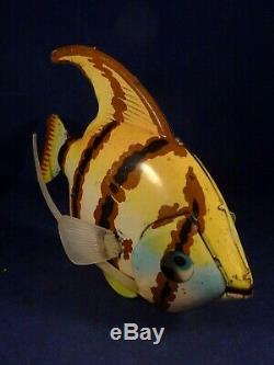 Vintage tin toy wind-up Angel Fish boxed Made in the People's Republic of China
