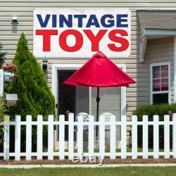 Vinyl Banner Multiple Sizes Vintage Toys Blue Red Vintage Outdoor