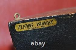 Vtg 1920s SEAWORTHY BOATS Wooden Toy Model 73 Wind Up Flying Yankee 26 Pond