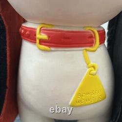 Vtg 1962 10 Bowser Wowser Rubber Squeak White Dog Toy EDWARD MOBLEY CO