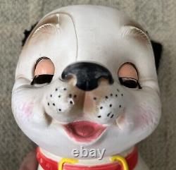 Vtg 1962 10 Bowser Wowser Rubber Squeak White Dog Toy EDWARD MOBLEY CO