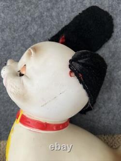 Vtg 1962 10 Bowser Wowser Rubber Squeak White Dog Toy EDWARD MOBLEY CO