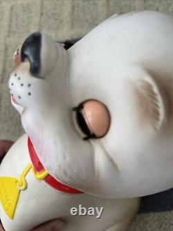 Vtg 1962 10 Bowser Wowser Rubber Squeak White Dog Toy EDWARD MOBLEY CO