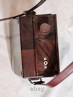 Vtg 1965 Emenee Tiger Toy Guitar With Amplifier 1670 With Box/Case Instr Mip