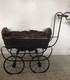 Vtg Antique Victorian Baby Doll Carriage Pram Stroller Goth Decor 1800s 1900s