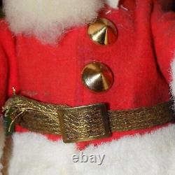 Vtg GERMAN Wind Up SANTA CLAUSE Toy Made in WESTERN GERMAN WORKS BEAUTIFULLY