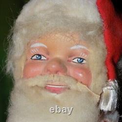 Vtg GERMAN Wind Up SANTA CLAUSE Toy Made in WESTERN GERMAN WORKS BEAUTIFULLY