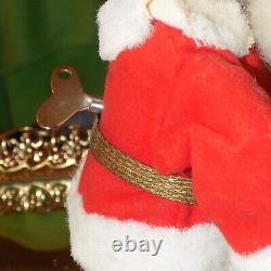 Vtg GERMAN Wind Up SANTA CLAUSE Toy Made in WESTERN GERMAN WORKS BEAUTIFULLY