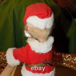 Vtg GERMAN Wind Up SANTA CLAUSE Toy Made in WESTERN GERMAN WORKS BEAUTIFULLY