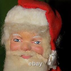 Vtg GERMAN Wind Up SANTA CLAUSE Toy Made in WESTERN GERMAN WORKS BEAUTIFULLY