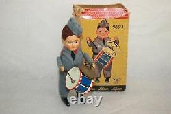 Vtg Germany SCHUCO SOLISTO 985/3 FASCIST DRUM PLAYER Wind Up Tin Litho Toy O/Box