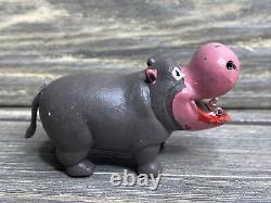 Vtg Lot of 16 Plastic Figure Zoo Animals Various Colors 1-2.5 Made in Hong Kong