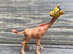Vtg Lot of 16 Plastic Figure Zoo Animals Various Colors 1-2.5 Made in Hong Kong