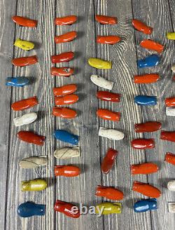 Vtg Lot of 59 Multi Color Tin Noise Clickers Toys Sound Makers