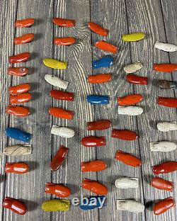 Vtg Lot of 59 Multi Color Tin Noise Clickers Toys Sound Makers