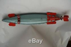 Vtg Nautilus Japan Tin Litho Toy SKK 571 Wind Up Submarine Pressed Steel Metal