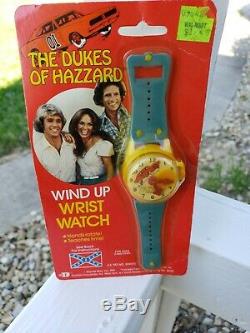 Vtg Toy SUPER RARE DUKES OF HAZZARD WIND UP WATCH Warner Brothers 1981 NOS