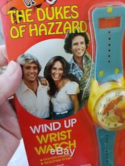 Vtg Toy SUPER RARE DUKES OF HAZZARD WIND UP WATCH Warner Brothers 1981 NOS