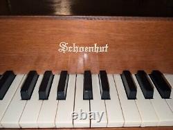WORKING & VIDEO! Vintage Shoenhut 25 Key Chromatic Toy Piano Antique