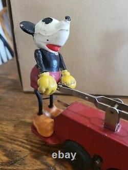 WOW! 1930's Lionel Walt Disney Enterprises Mickey Minnie Mouse Hand Car in Box