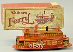 Walbert Ferry Boat Vinatge Wind Up Toy RARE