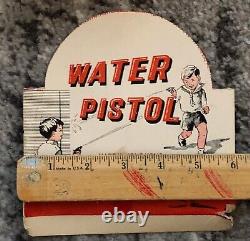 Water Pistol Toy in Store Display Box Squirting Unused Vintage 36 Old Toys NOS